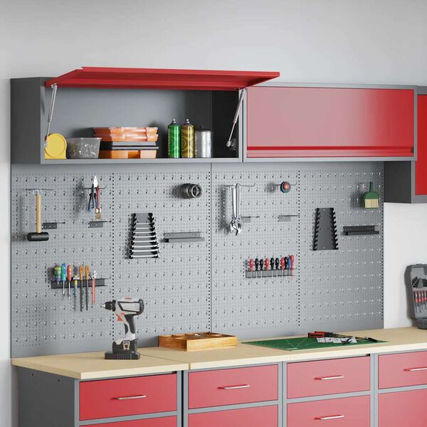 vidaXL Werkzeugschrank-Set 6 pcs Rot Pulverbeschichteter Stahl