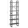 vidaXL Hochschrank Grau 80x30x210 cm Holzwerkstoff