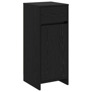 vidaXL Badezimmerschrank Schwarz Eichen-Optik 35 x 36,5 x 85 cm