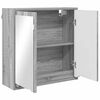vidaXL Badezimmerspiegelschrank mit T&uuml;r Graues Sonoma 60 x 20 x 60 cm
