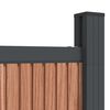 vidaXL Zaunelement Braun 1737x186 cm WPC