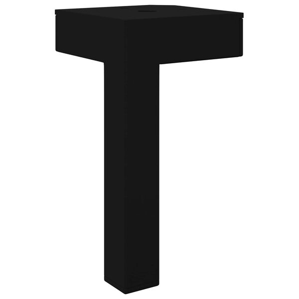 vidaXL Standf&uuml;&szlig;e 2 pcs Schwarz 57 x 57 x 100 mm Eisen