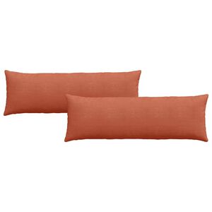 vidaXL Sofakissen 2 St&uuml;ck Rot-Orange 120 x 40 cm Cordstoff
