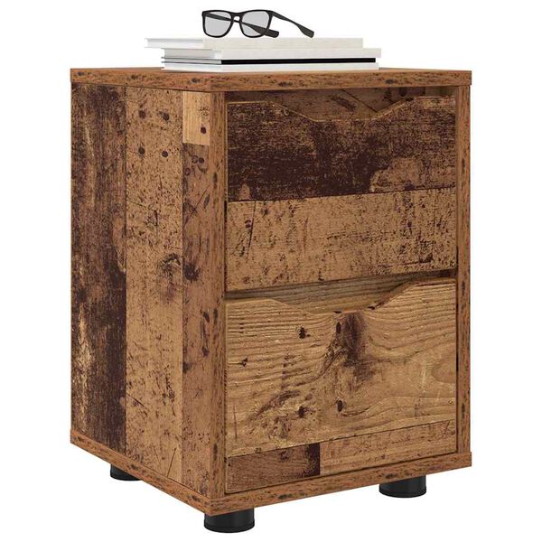 vidaXL Nachttisch Altholz 30,5 x 30 x 43 cm Holzwerkstoff