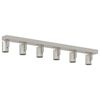 vidaXL Deckenstrahler mit Strahlern Nickel 73 x 6,5 x 11,5 cm Metall