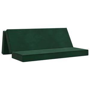 vidaXL Klappsofa Bett 180 x 67 x 45 cm Dunkelgr&uuml;n