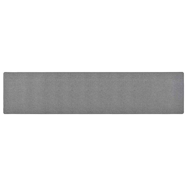 vidaXL Teppichl&auml;ufer Dunkelgrau 50x250 cm