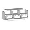 vidaXL TV-Schrank Wei&szlig; 99x39x44 cm Stahl