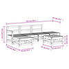 vidaXL 6-tlg. Garten-Lounge-Set Impr&auml;gniertes Kiefernholz