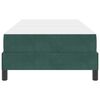 vidaXL Boxspringbett mit Matratze Dunkelgr&uuml;n 90 x 190 cm Stoff