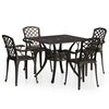 vidaXL 5-tlg. Bistro-Set Aluminiumguss Bronzen
