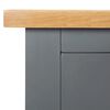 vidaXL Sideboard 110x33,5x70 cm Massivholz Eiche