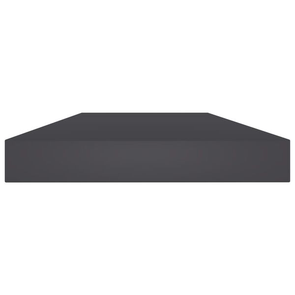 vidaXL B&uuml;cherregal-Bretter 4 Stk. Grau 40x10x1,5 cm Holzwerkstoff