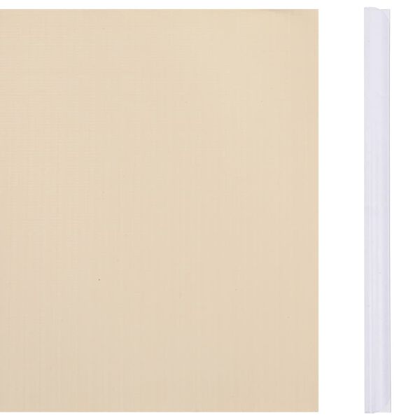 vidaXL Garten-Sichtschutz 4 Stk. PVC 35x0,19 m Creme