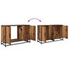 vidaXL Badezimmerm&ouml;bel-Set mit Regal 2 pcs Altholz Holzwerkstoff