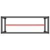 vidaXL Werkbankgestell Mattschwarz und Mattrot 140x50x79 cm Metall