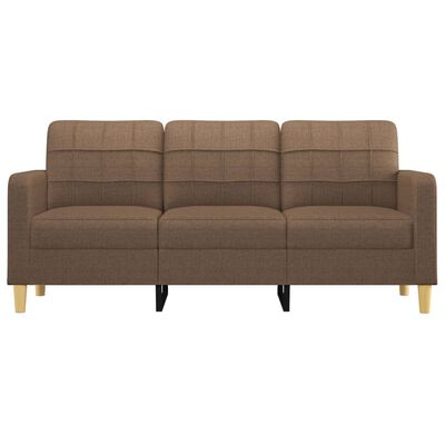 vidaXL 3-Sitzer-Sofa Braun 180 cm Stoff