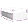vidaXL Boxspringbett mit Matratze Blau 120x190 cm Stoff