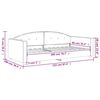 vidaXL Tagesbett Dunkelgrau 90x200 cm Samt