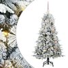 vidaXL K&uuml;nstlicher klappbarer Weihnachtsbaum Wei&szlig; 150 cm PE und PVC