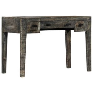 vidaXL Schreibtisch Schwarz 110&times;50&times;75 cm Massivholz Mango