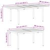 vidaXL Garten Essgruppe 9 pcs Schwarz Poly-Rattan