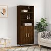vidaXL Highboard Braun Eichen-Optik 69,5x34x180 cm Holzwerkstoff
