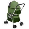 vidaXL Hundewagen für 2 Hunde Faltbar Grün 83x48x97 cm Oxford-Gewebe