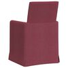 vidaXL Esszimmerst&uuml;hle 2 pcs Weinrot 57 x 67 x 95 cm Stoff