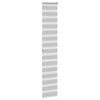 vidaXL Doppelrollo Hellgrau 45x200 cm Stoffbreite 40,9 cm Polyester