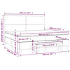 vidaXL Boxspringbett mit Matratze Wei&szlig; 200x200 cm Kunstleder