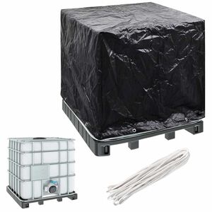vidaXL Abdeckung f&uuml;r IBC-Tank 8 &Ouml;sen 116x100x120 cm