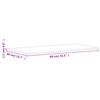 vidaXL Waschtischplatte 80x40x1,5 cm Massivholz Buche