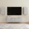 vidaXL TV-Schrank Betongrau 30,5x30x60 cm Holzwerkstoff