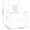 vidaXL Massagesessel Cappuccino-Braun Kunstleder