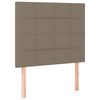 vidaXL Boxspringbett mit Matratze Taupe 80x200 cm Stoff