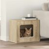 vidaXL Katzenhaus Sonoma 51 x 30 x 42,5 cm Holzwerkstoff