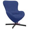 vidaXL Eiersessel Polizeiblau 63 x 73 x 90 cm Samt