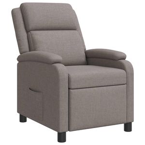 vidaXL Liegesessel Taupe Stoff