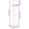 vidaXL Kleiderschrank R&auml;uchereiche 50x50x200 cm Holzwerkstoff