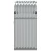 vidaXL Kaminholzunterstand Silbern 120x45x100 cm Verzinkter Stahl