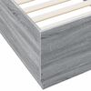 vidaXL Bettgestell Grau Sonoma 90x200 cm Holzwerkstoff