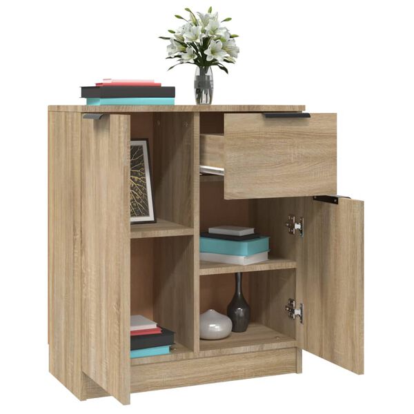 vidaXL Sideboards 2 Stk. Sonoma-Eiche 60x30x70 cm Holzwerkstoff
