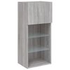 vidaXL TV-Schrank mit LED-Leuchten Grau Sonoma 40,5x30x90 cm