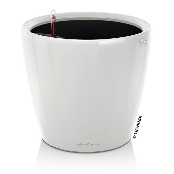 LECHUZA Tischgef&auml;&szlig; CLASSICO LS 21 ALL-IN-ONE Hochglanz-Wei&szlig;