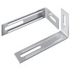 vidaXL Anti-Kipp-Halterung 2 Silber 74,5 x 15 x 32 mm Eisen