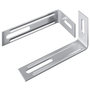 vidaXL Anti-Kipp-Halterung 2 Silber 74,5 x 15 x 32 mm Eisen