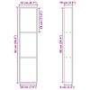 vidaXL Duschnische Silber 90 x 20 x 9,5 cm Edelstahl