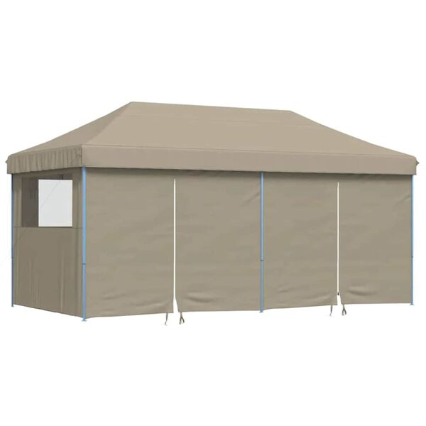 vidaXL Partyzelt Pop-up Taupe 580 x 292 x 315 cm Oxford-Stoff