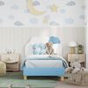 vidaXL Kinderbettgestell mit Kopfteil mit Kopfteil Blau 80 x 160 cm PU